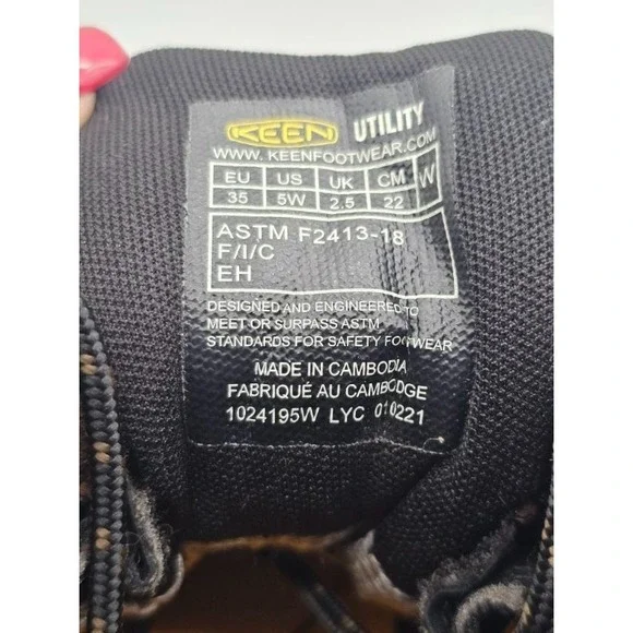 Keen Utility Womens Boots Carbon Toe Brown Leather Safety Footwear Work Size 5W - Picture 6 of 16